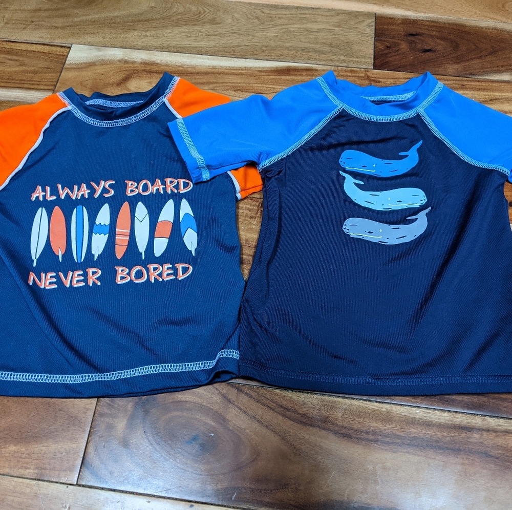 2 Toddler Toddler Boy Swim Rashguards